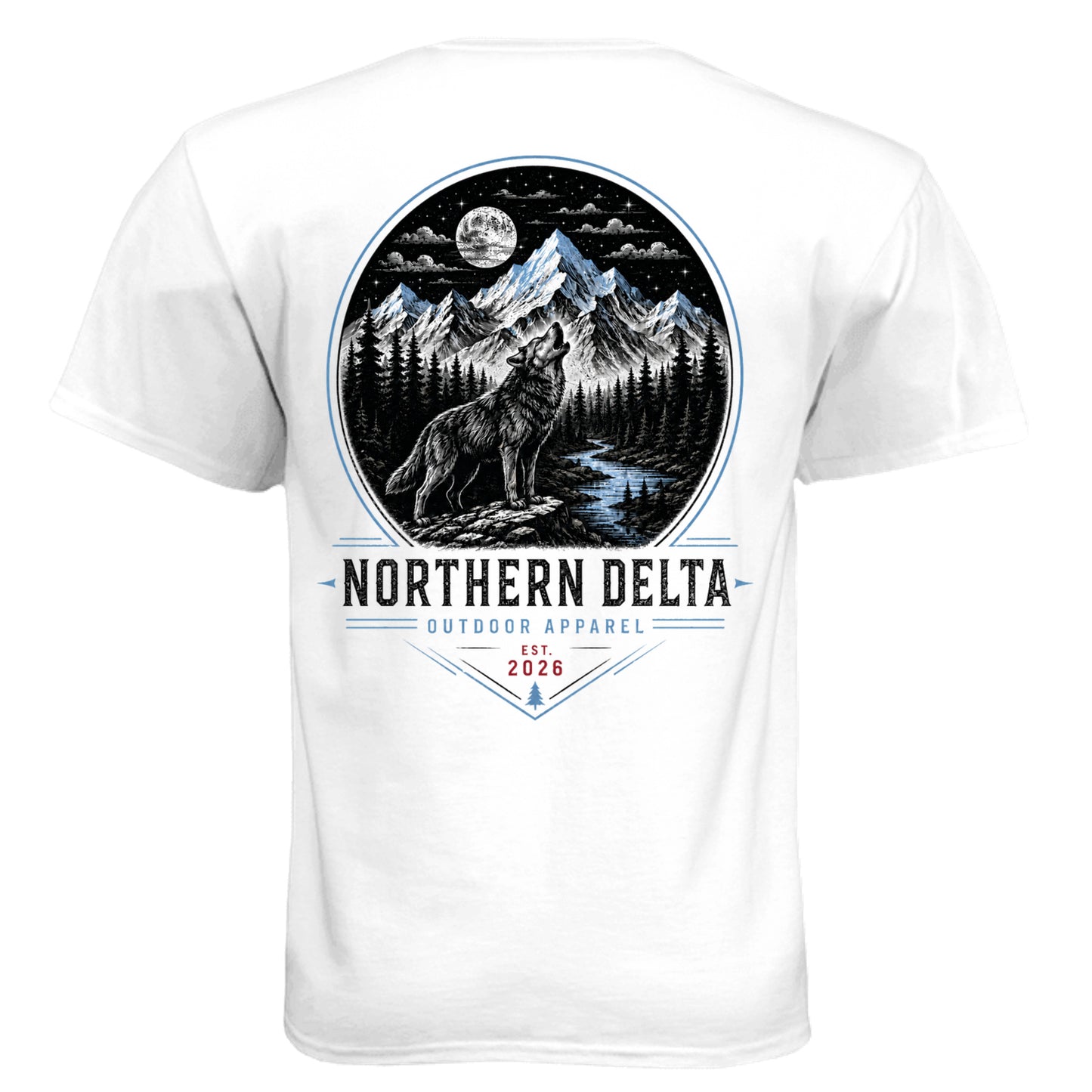 Northern Delta Wolf Tee Shirt outdoor product