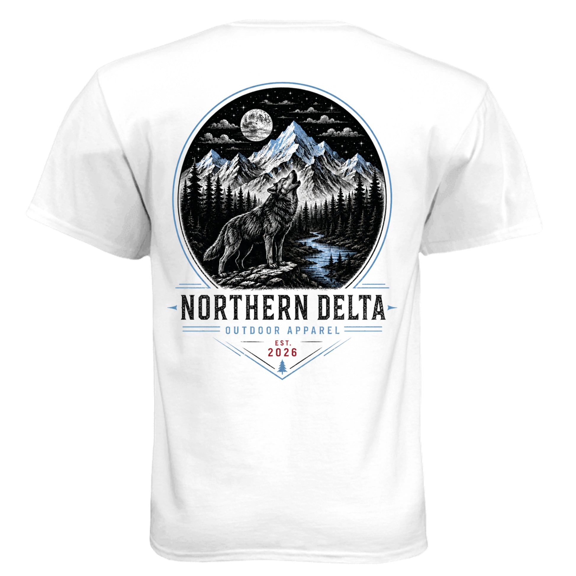 Northern Delta Wolf Tee Shirt outdoor product