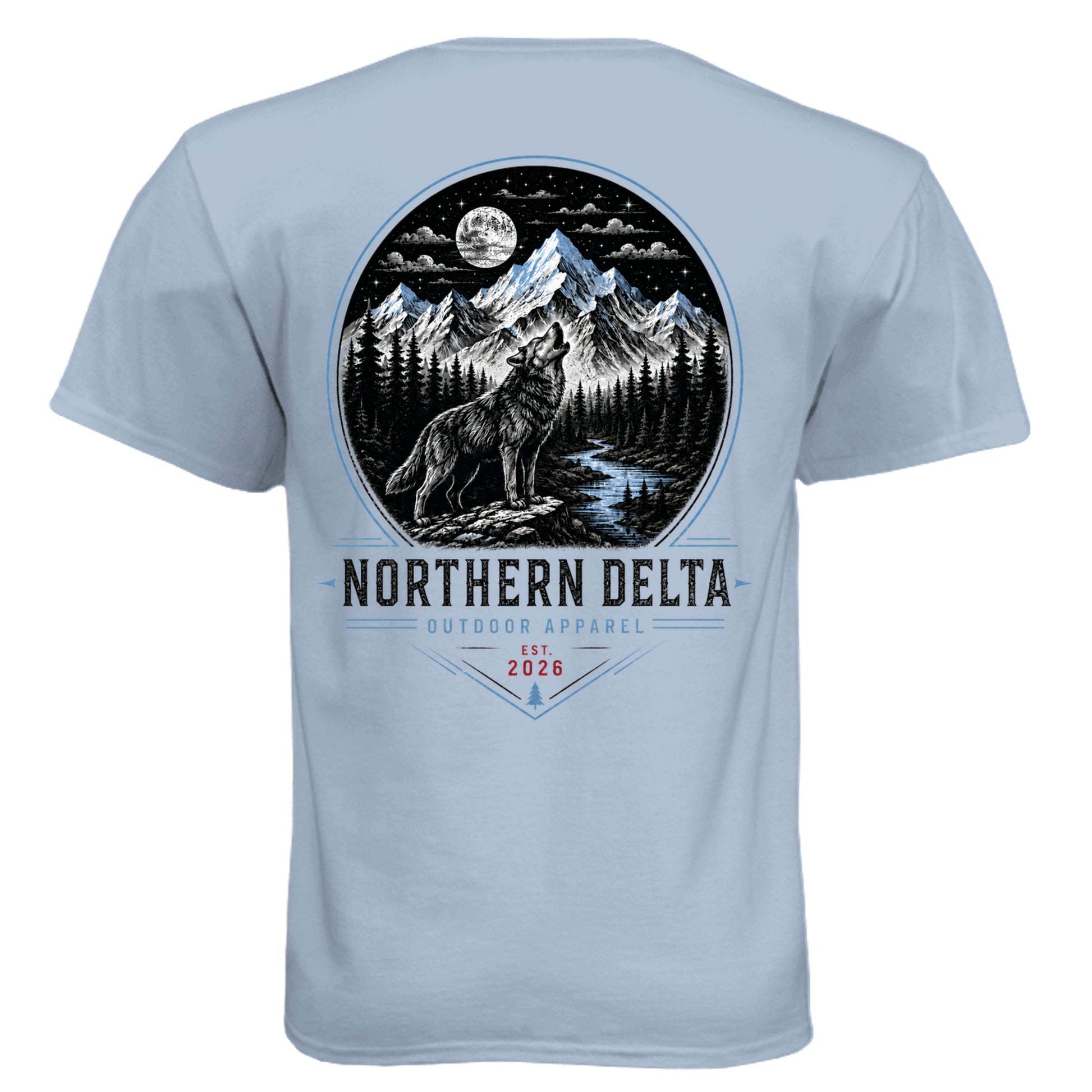 Northern Delta Wolf Tee Shirt outdoor product