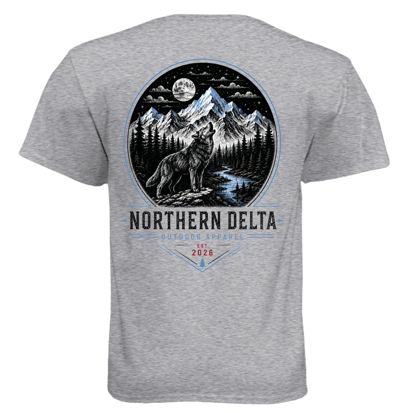 Northern Delta Wolf Tee Shirt outdoor product