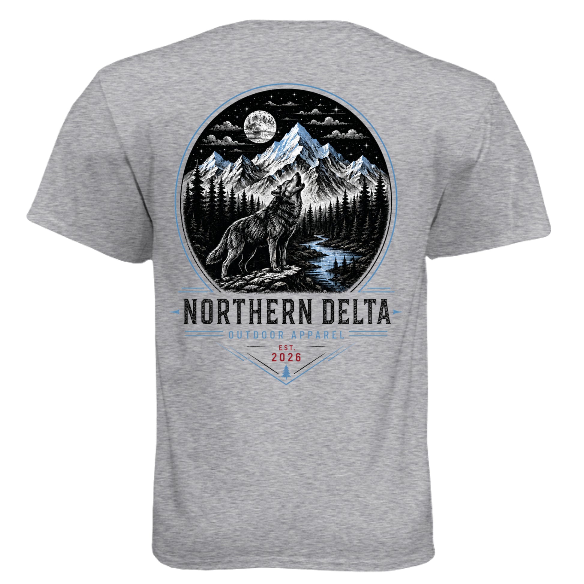 Northern Delta Wolf Tee Shirt outdoor product