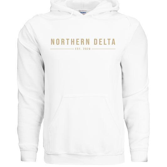 Northern Delta Simple Lettered Hoodie outdoor product