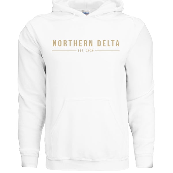 Northern Delta Simple Lettered Hoodie outdoor product