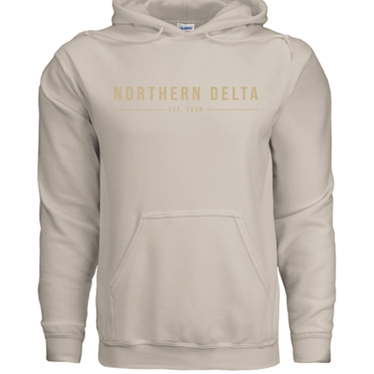 Northern Delta Simple Lettered Hoodie outdoor product