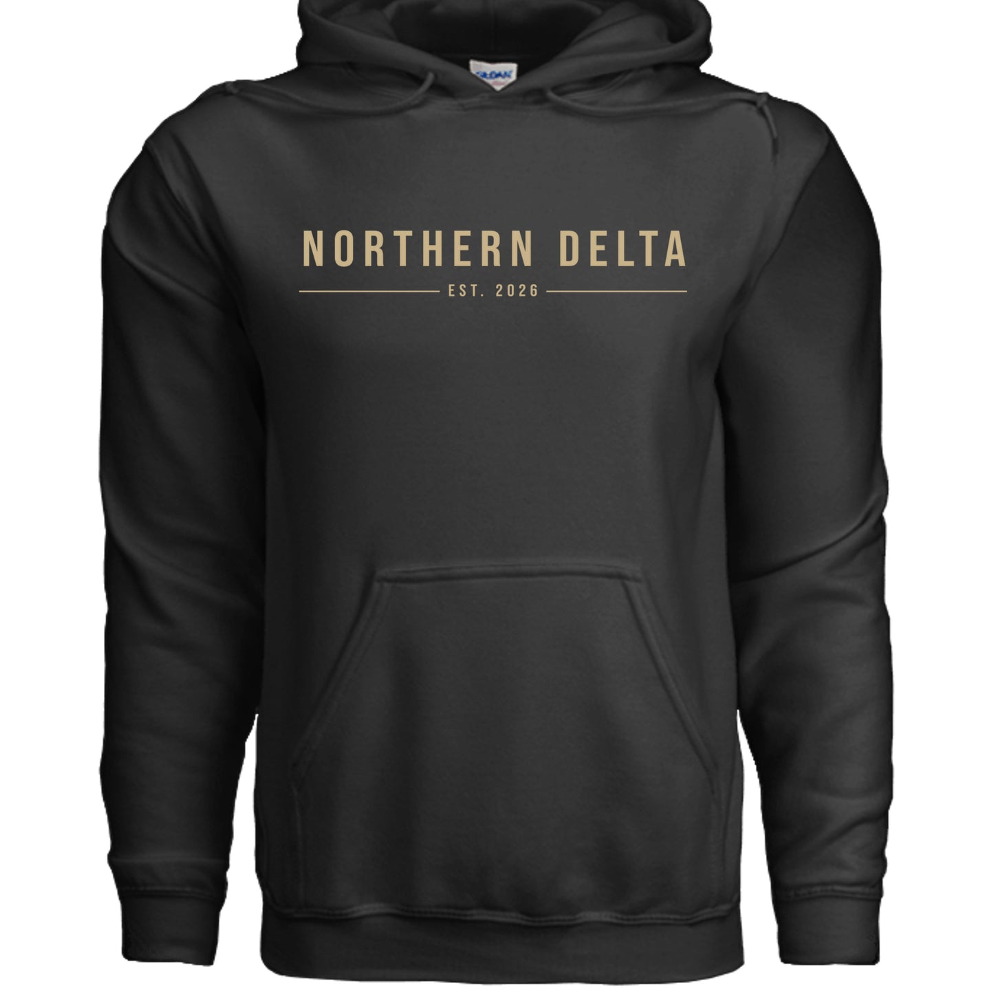 Northern Delta Simple Lettered Hoodie outdoor product