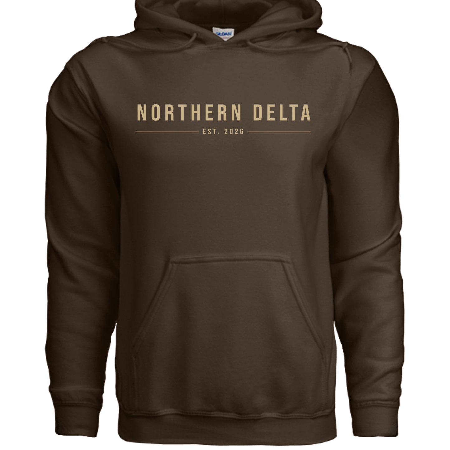 Northern Delta Simple Lettered Hoodie outdoor product